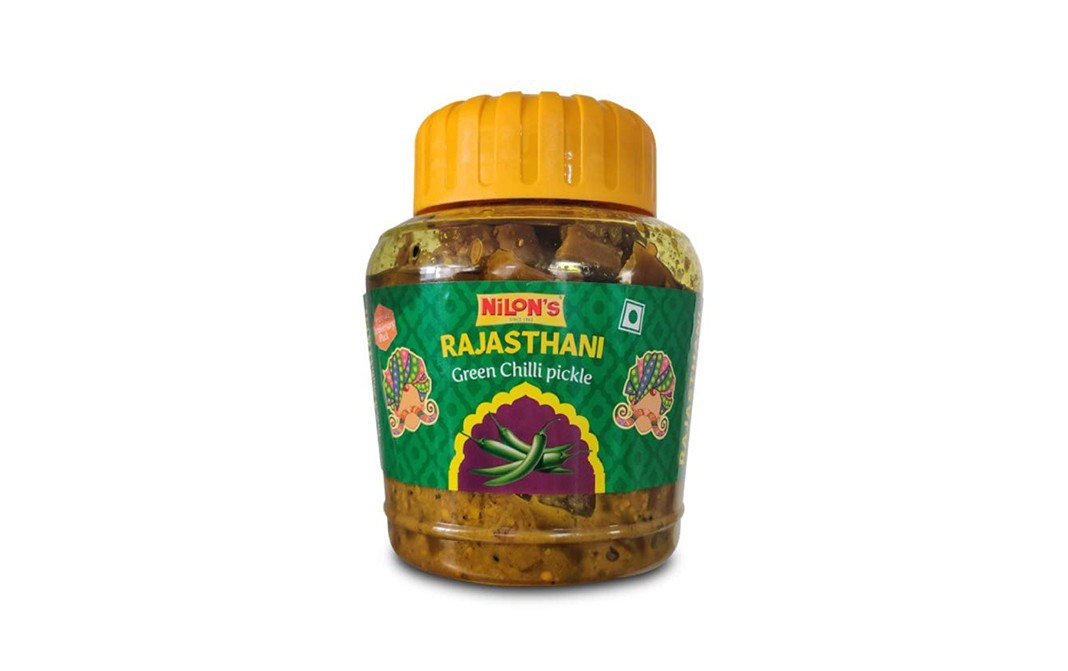 Nilon's Rajasthani Green Chilli Pickle    Plastic Jar  900 grams